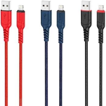 HOCO USB A iki Lightning kabelis 2.4A X59 3 m juodas