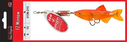 Sukriukė DAM Effzett Spinner Minnow Red Glitter 7 g