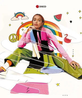 Sąsiuvinis Disco KAROLINA MESCHINO, 32 lapų