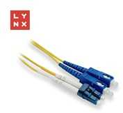 LYNX duplexní patch kabelis SM, OS2, LC/SC, 9/125µm, 5m