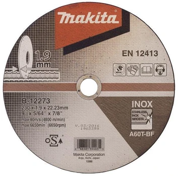 Metalo pjovimo diskas MAKITA, 230 x 1,9 mm, RST