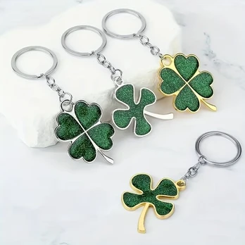 Raktų pakabukas, Silvery Edge Four-leaf Clover