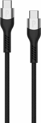 Profinity USB-C - USB-C -latauskaapeli, 2 m, musta