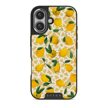 Lemon Juice - iPhone 16 Case, Elite Dark (MagSafe) / Silver