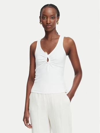 Bardot Marškinėliai Mason 60462TB Balta Slim Fit