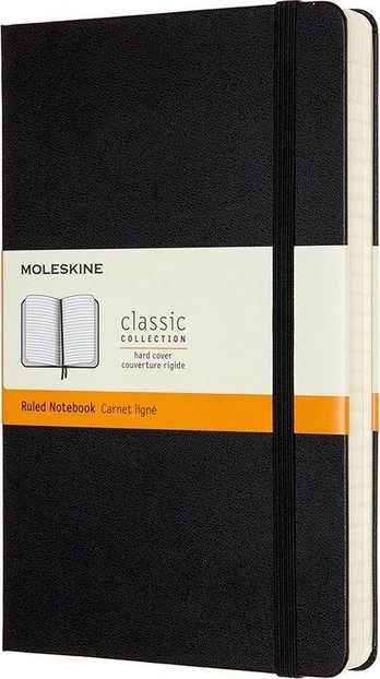 Moleskine Notes Classic 13x21 tw. linijos juoda