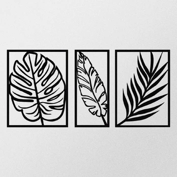 Wallity Dekoratyvinis metalinis sieninis priedas Leaf2 Metal Decor