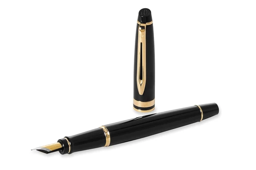 Plunksnakotis Waterman Expert-3, Juodas Laquer, GT