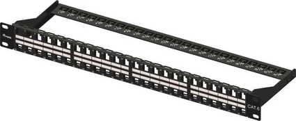 Equip Patchpanel 48x Cat6 19" UTP 1HE Keystone Montage sw