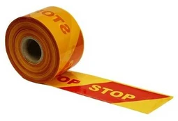 Juosta aptvėrimui "STOP" (10cm x 100m) 1rulonas