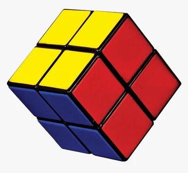Mini 2x2 kubo galvosūkis – greitam mąstymui ir pramogai