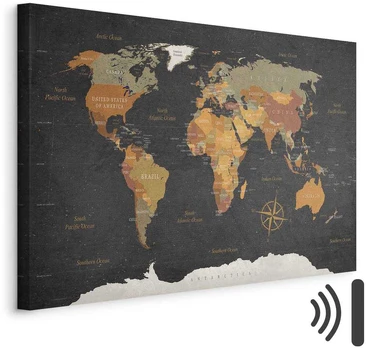 Artgeist Paveikslas - World Map: Secrets of the Earth