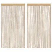 Virvelinės užuolaidos, 2vnt., 140x250cm, smėlio spalvos kaina