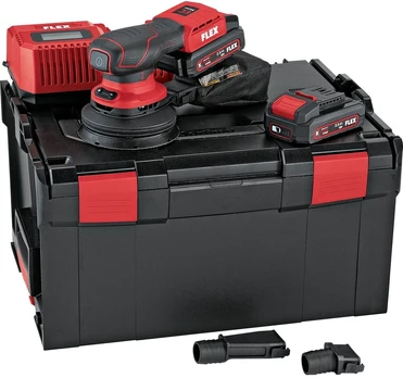 Flex Tools Ekscentrinis šlifuoklis „Flex ORE 2-125 18-EC“ – 2,5 Ah komplektas