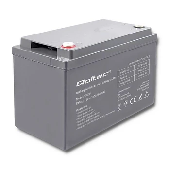 Qoltec 53038 AGM akumuliatorius | 12 V | 100Ah | maks. 1200A