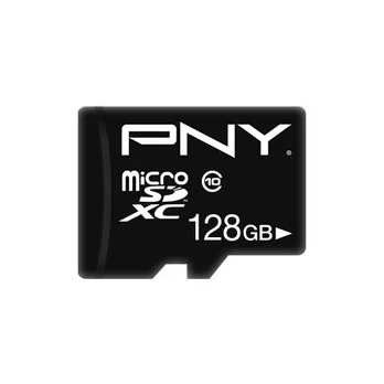 Atminties kortelė PNY Micro SD Card Performance Plus 128GB XC Class 10 SD adapter