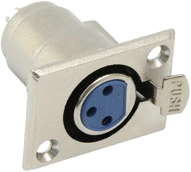 Blow XLR 3P mikrofono lizdas metaliniam korpusui