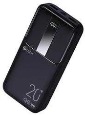 Powerbanka C-tech 20000mAh, Li-Pol, 22,5W, USB-C/USB-A/micro USB