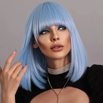 Perukas Premium Wig, mėlynas
