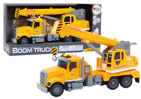 Žaislinis kranas Lean Toys Boom, geltona