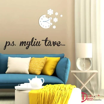 Sienų lipdukas "p.s. myliu tave..."