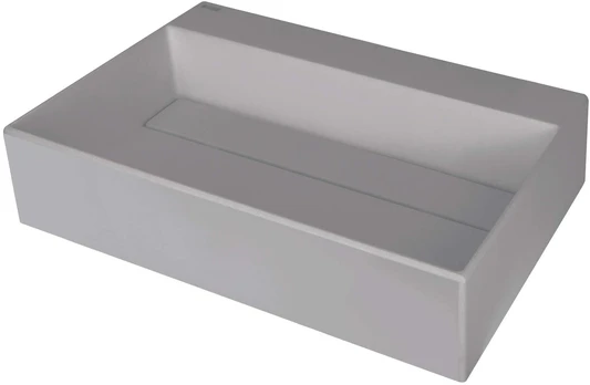 Granite countertop washbasin with a place for a tap - with a grille