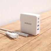 GaN 100W 2 x USB-C / 2 x USB fast charger Dudao A100EU - white kaina