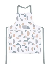 Prijuostė Domoletti PMM/A14086C, 64 cm x 80 cm, balta/pilka