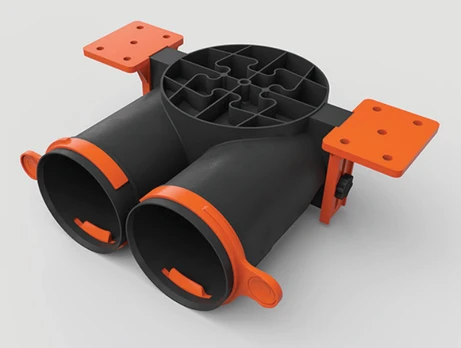 Difuzoriaus pajungimo dėžutė AERO-PRO SLIM BOX 2x75