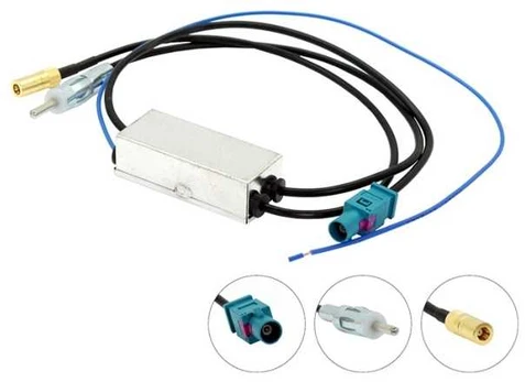 Connects2 dab splitter fakra til din
