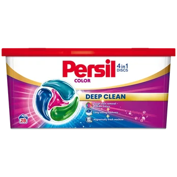 Skalbimo kapsulės PERSIL DISCS Color, 28 vnt