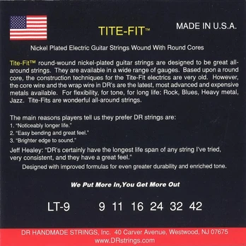 Dr Strings Lt9 gitaros stygos