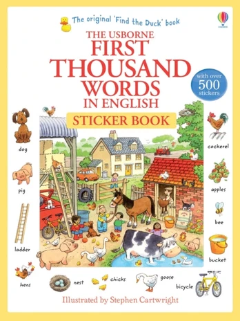 First Thousand Words in English Sticker Book