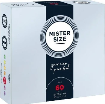 Prezervatyvai Mister Size, 60 mm, 36 vnt.