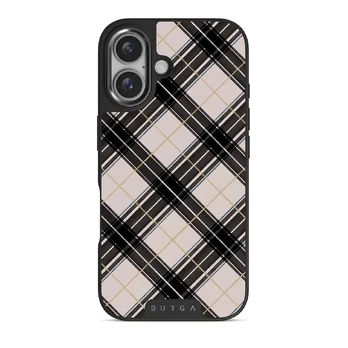 Plaid Please - iPhone 16 Case, Elite Dark (MagSafe) / Gunmetal