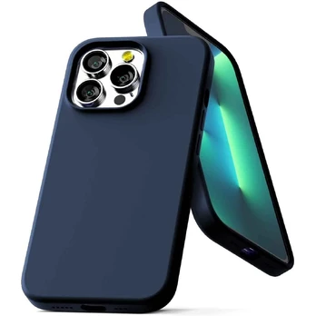 Dėklas Mercury Silicone Case Apple iPhone 13 Pro tamsiai mėlynas