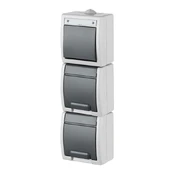 Elektro Plast 2XSOCKET+TWO WAY SWITCH AQUANT IP65 VERT kaina