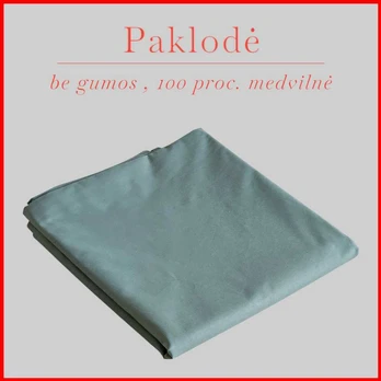 100 proc. medvilnės paklodė - 220x240cm.