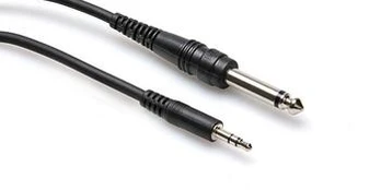 Hosa – Kabelis TS 6.35mm – TRS 3.5mm 1.5m