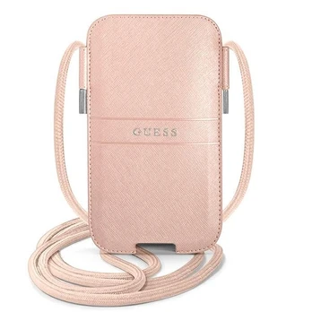 Rankinė Guess GUPHLPSASBPI 6.7 Rožinė Saffiano Strap
