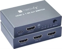 3-Port HDMI 2.1 8K*60Hz 3x1 Switch with IR Remote Control kaina