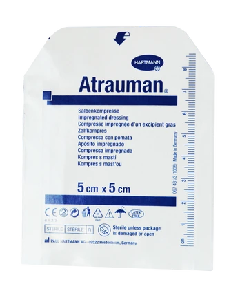 Hartmann Tvarstis Atrauman, sterilus, impregnuotas, 5 x 5 cm, N1