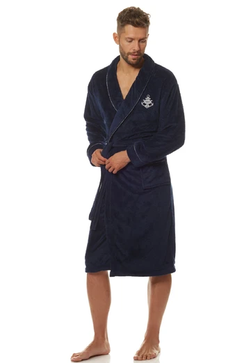 Vyriškas chalatas Marine 2114 Dark Blue