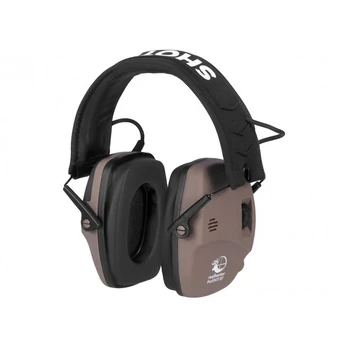 Apsauginės ausinės RealHunter Active ProSHOT BT, rudos