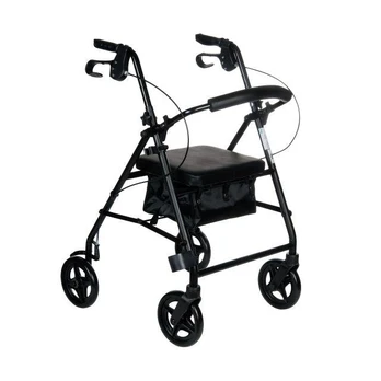 RF-610 Four-Wheel Rehabilitation Walker – Black