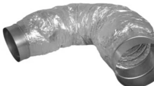 Alnor flex lyddæmp. Ø100 - flexibel lyddæmper Ø100 L600