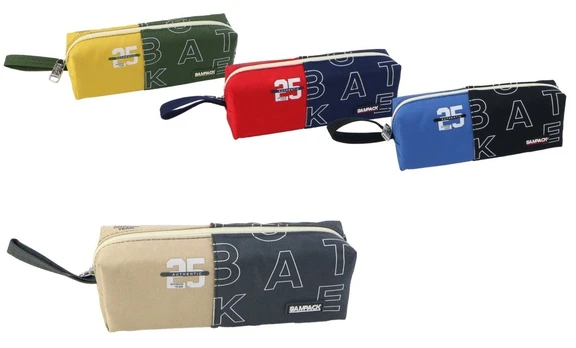 Penalas SAMPACK, 200x57 mm, raudonos / mėlynos sp.