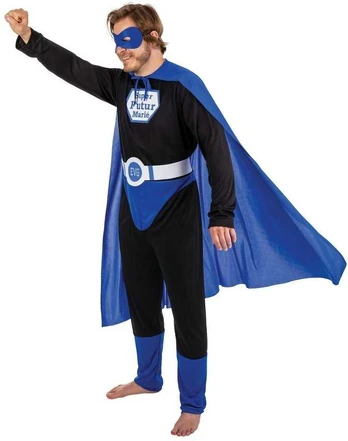 Super jaunikio herojaus kostiumas S/M