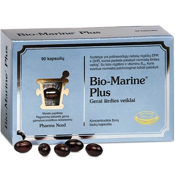Žuvų taukai BIO - MARINE PLUS 90 kaps.