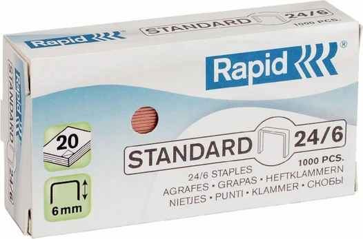 Esselte Rapid Standard Staples 26/6, 1000 pcs (2486130)